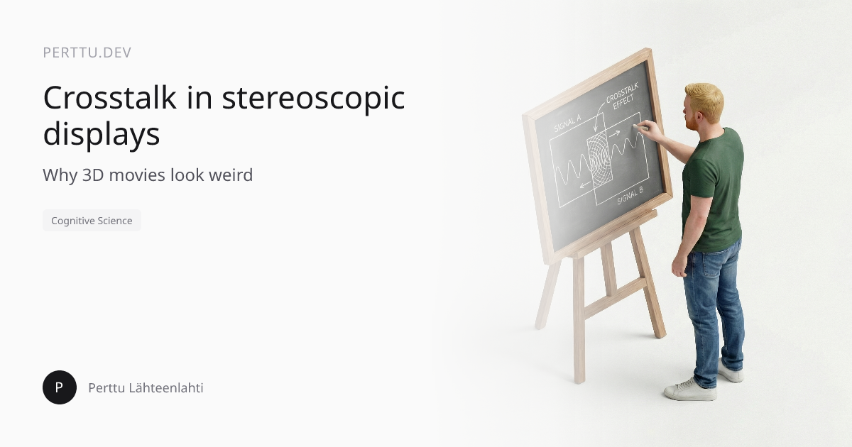 Cover image for Crosstalk in stereoscopic displays - why 3D movies look weird