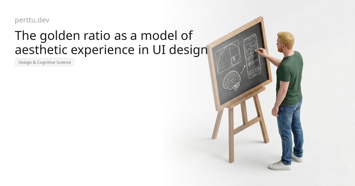 Cover image for The golden ratio as a model of aesthetic experience in UI design