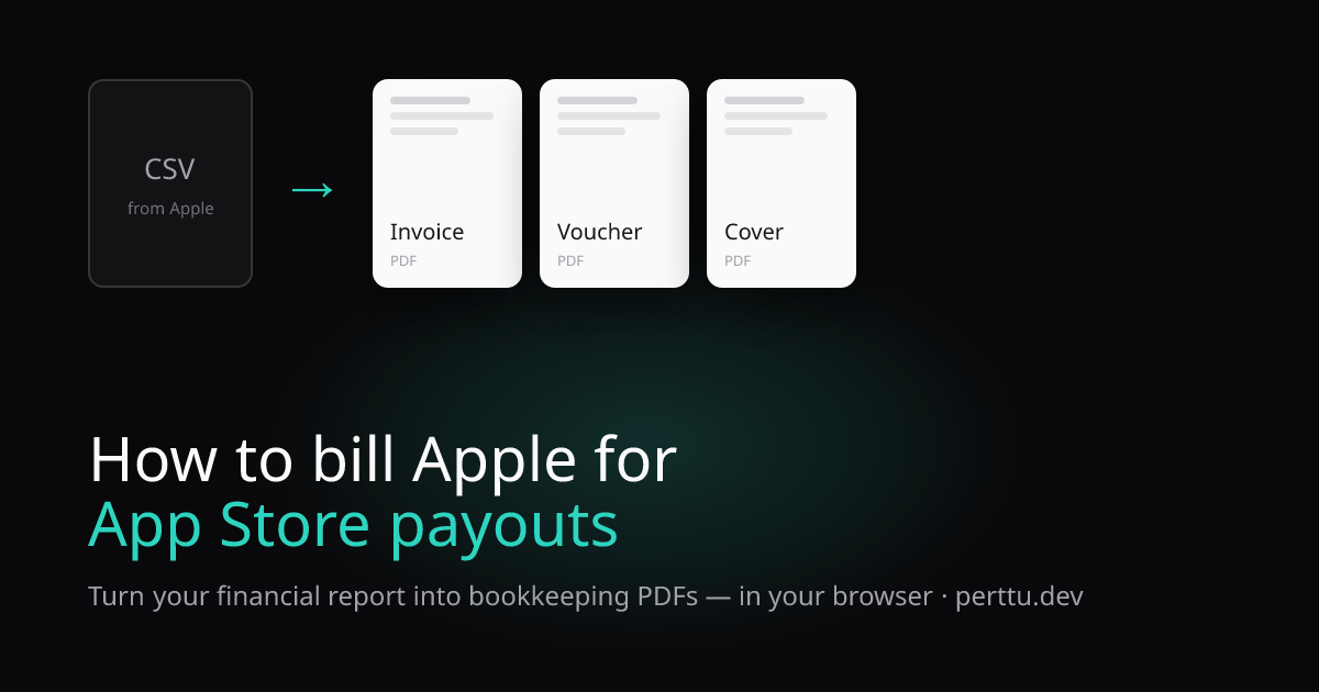 Cover image for How to bill Apple for App Store payouts (and keep your accountant happy)
