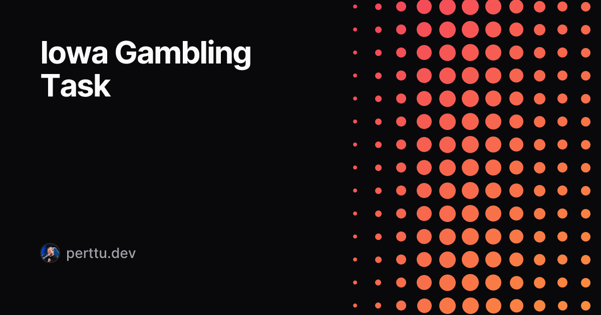 Iowa Gambling Task