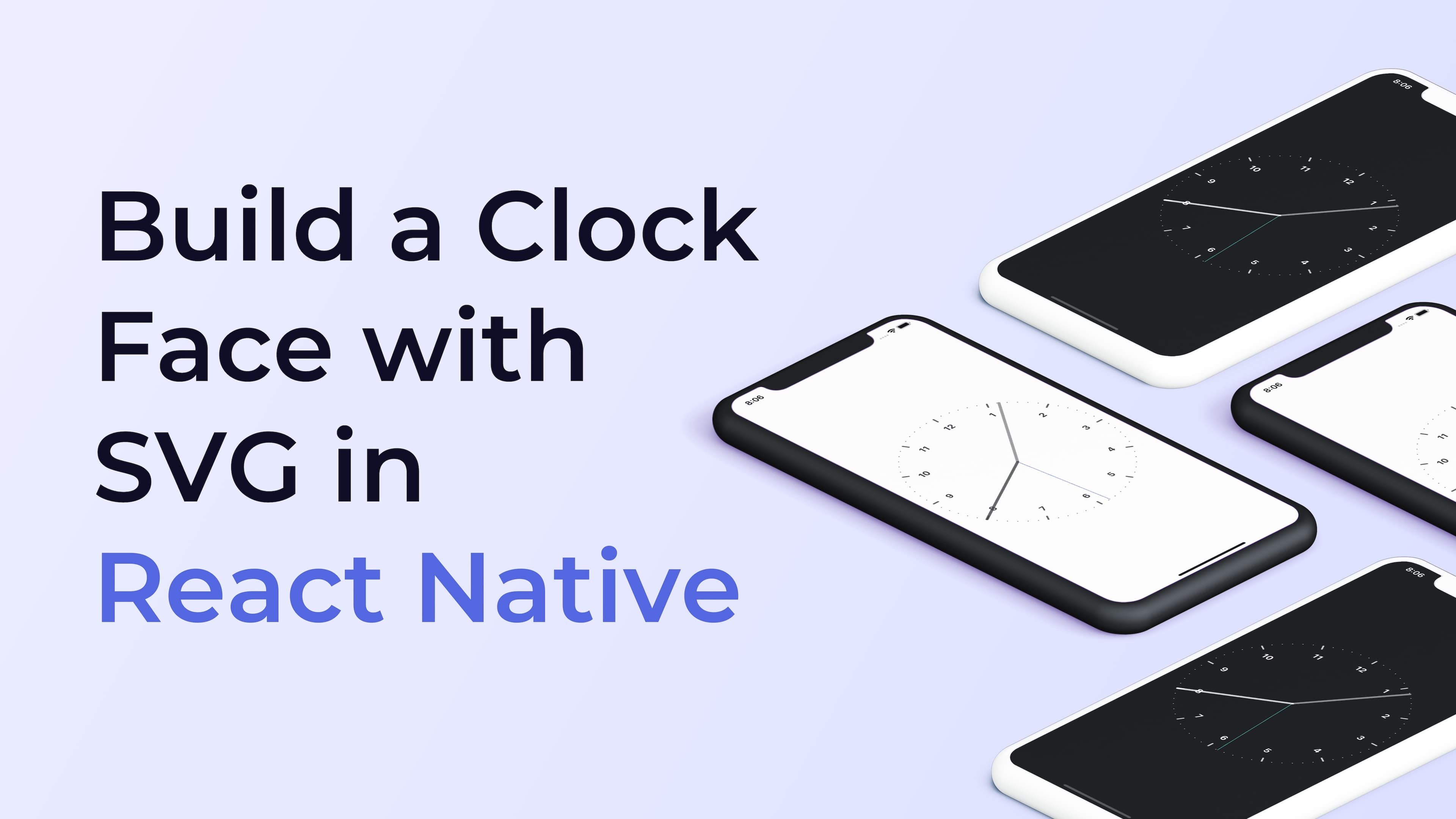 Build a clock face with SVG in React Native
