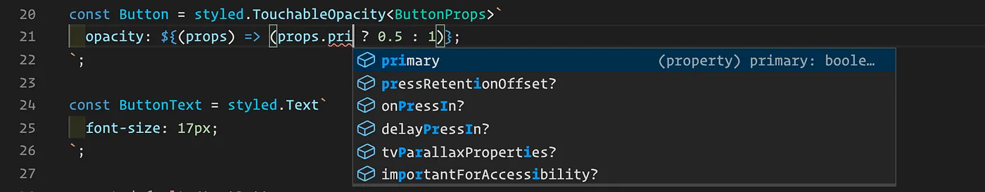 Using styled-components with TypeScript