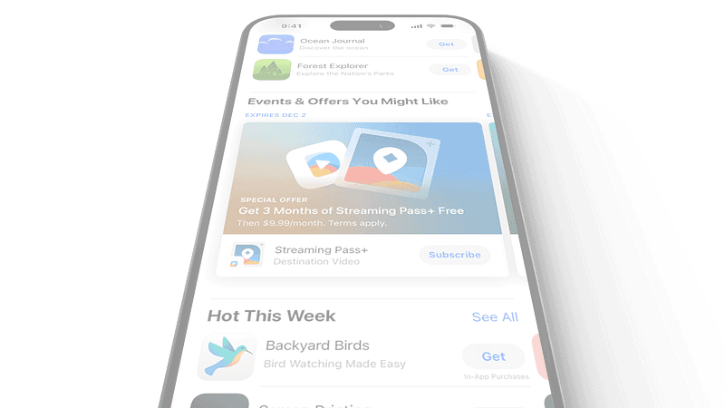 Apple promotos subscriptions in App Store when applicable