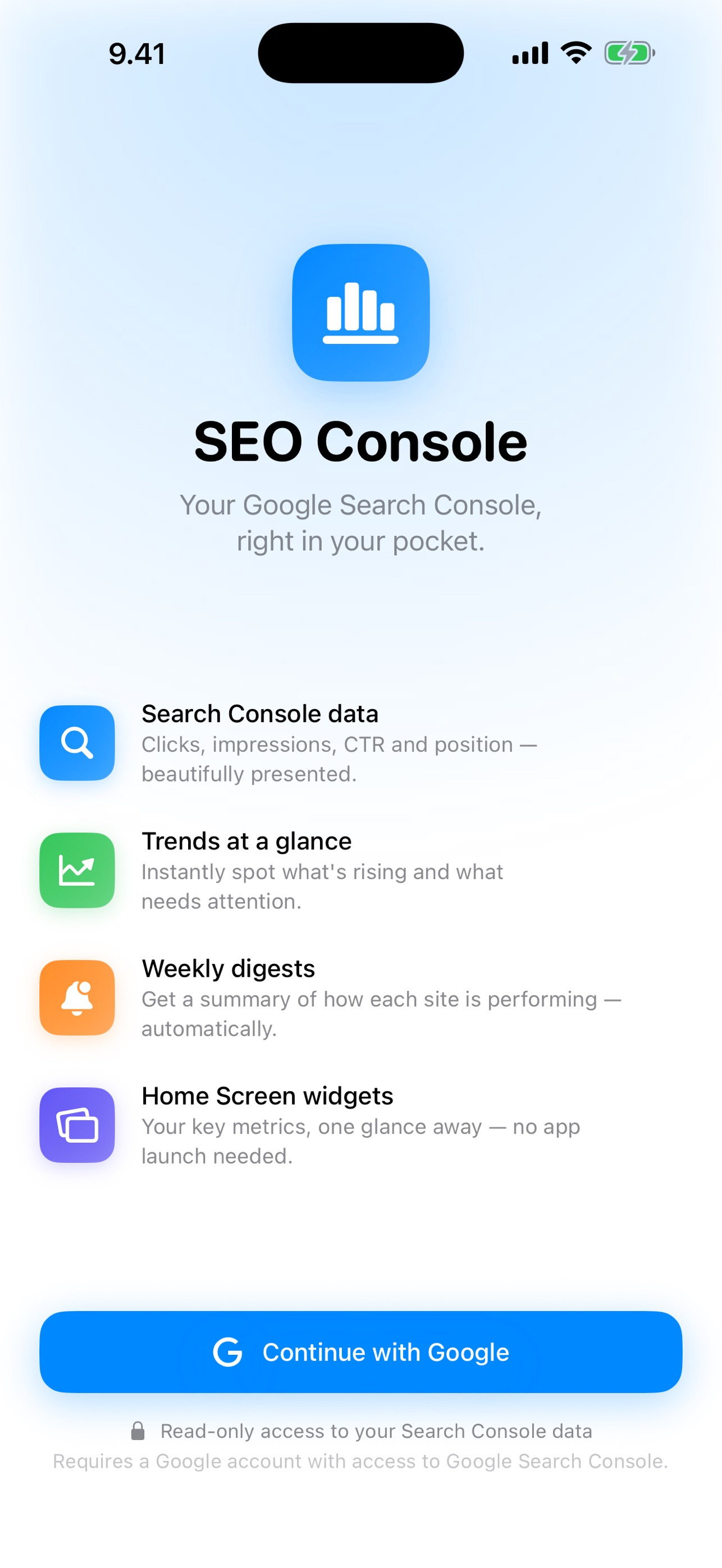 SEO Console screenshot 1